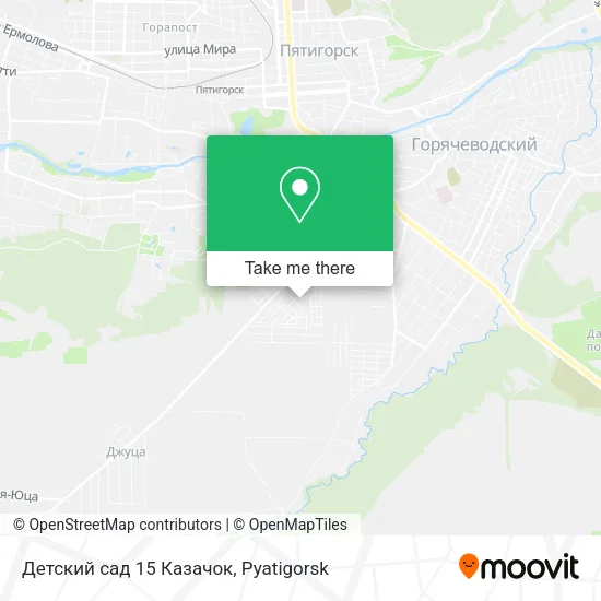 Детский сад 15 Казачок map