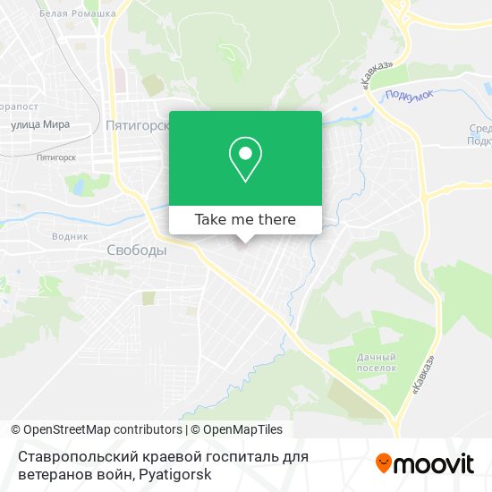 Ставропольский краевой госпиталь для ветеранов войн map