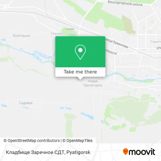 Кладбище Заречное СДТ map