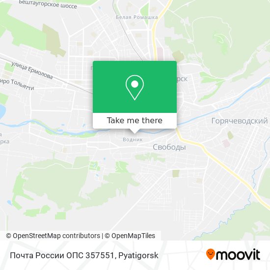 Почта России ОПС 357551 map