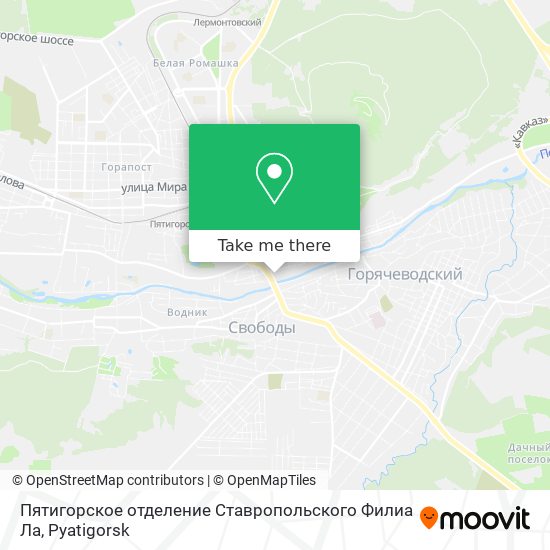 Пятигорское отделение Ставропольского Филиа Ла map