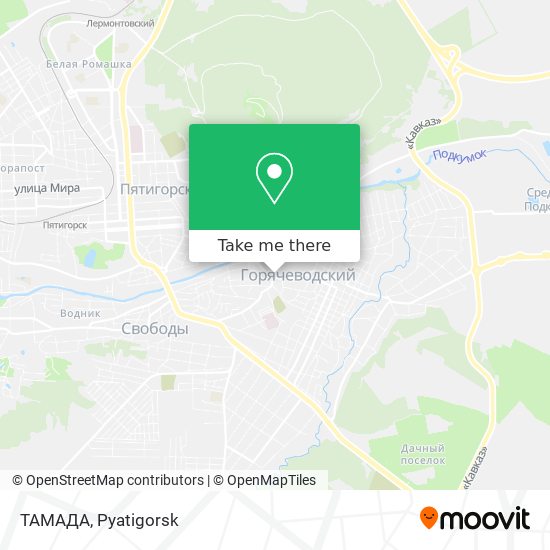 ТАМАДА map