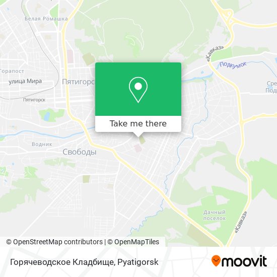 Горячеводское Кладбище map