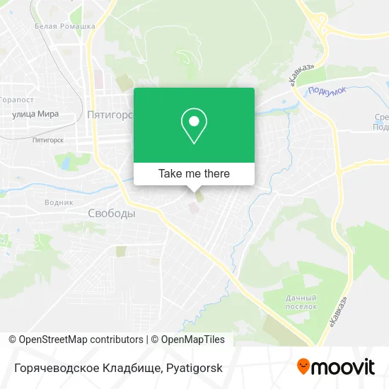Горячеводское Кладбище map