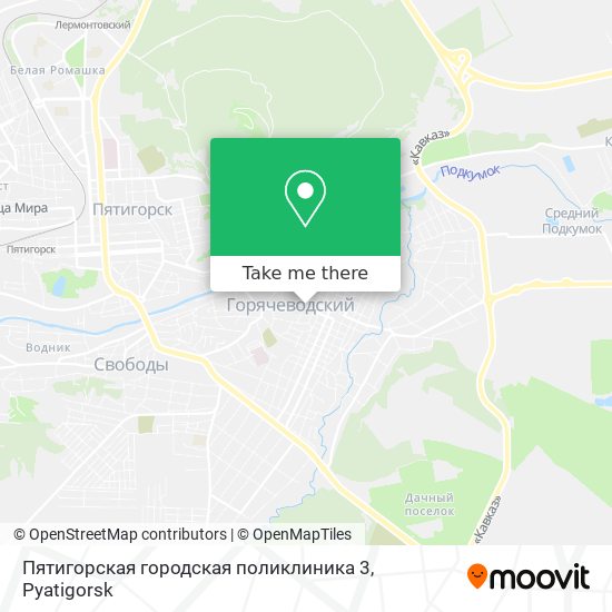 Пятигорская городская поликлиника 3 map
