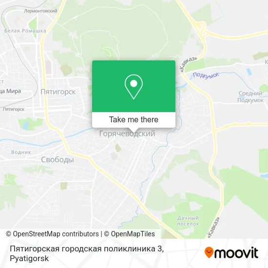Пятигорская городская поликлиника 3 map