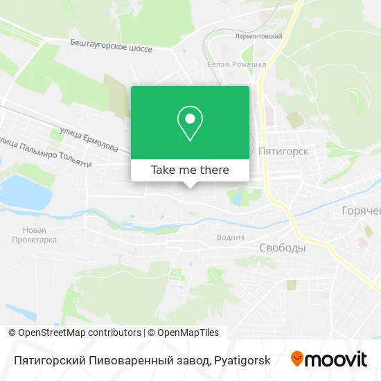 Пятигорский Пивоваренный завод map