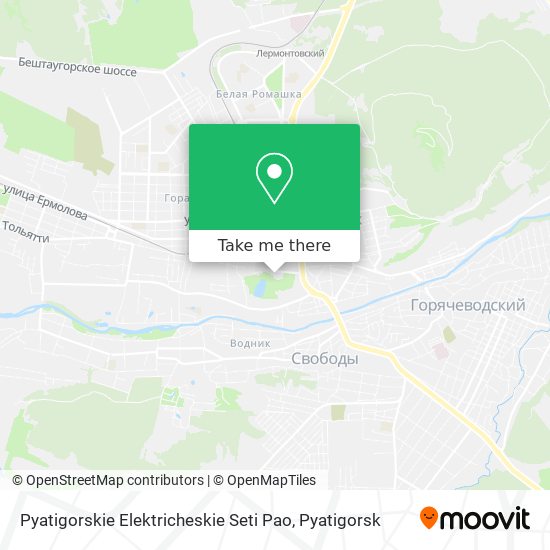 Pyatigorskie Elektricheskie Seti Pao map