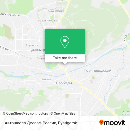 Автошкола Досааф России map