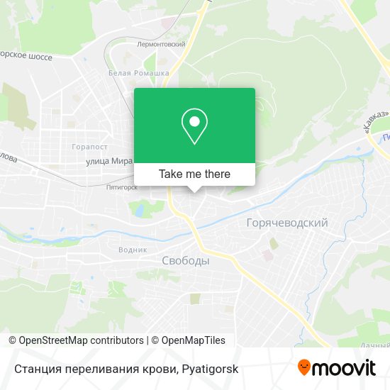 Станция переливания крови map