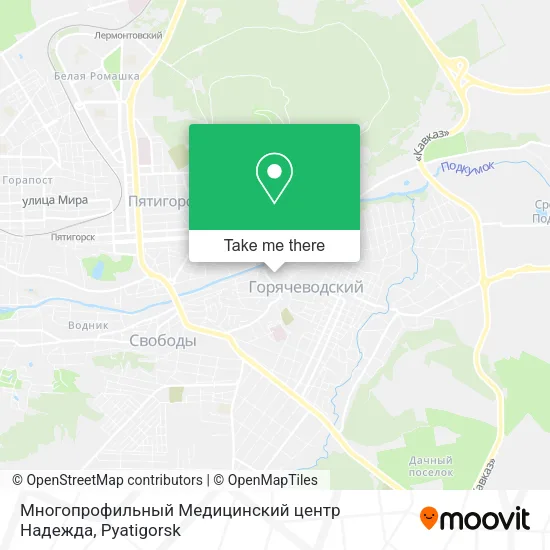 Многопрофильный Медицинский центр Надежда map