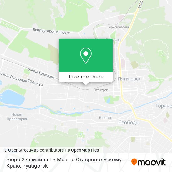 Бюро 27 филиал ГБ Мсэ по Ставропольскому Краю map