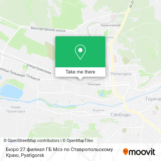 Бюро 27 филиал ГБ Мсэ по Ставропольскому Краю map