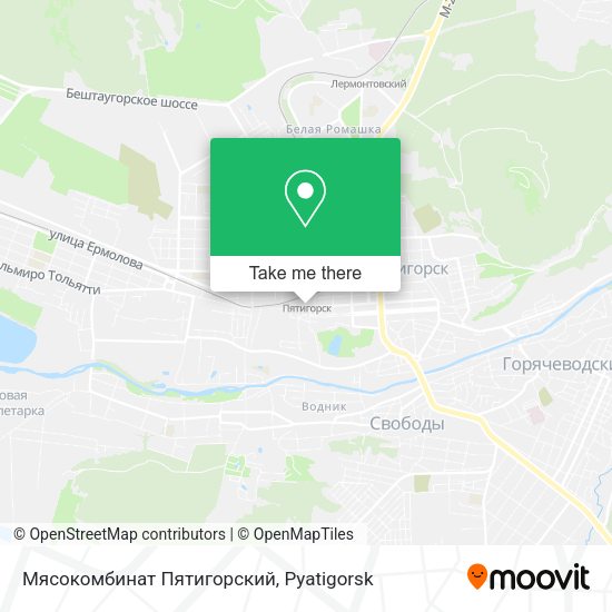 Мясокомбинат Пятигорский map