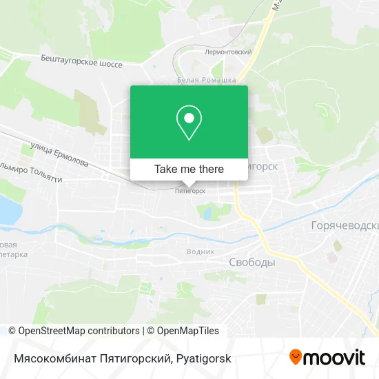 Мясокомбинат Пятигорский map