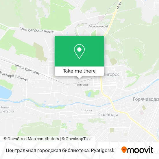 Центральная городская библиотека map
