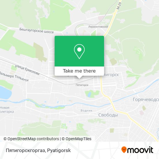 Пятигорскгоргаз map