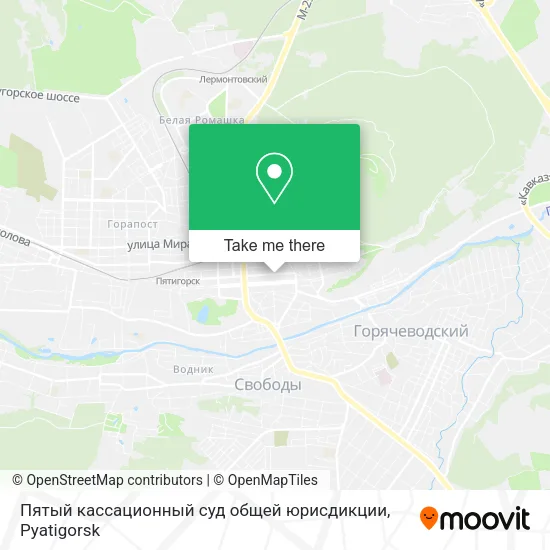 Пятый кассационный суд общей юрисдикции map