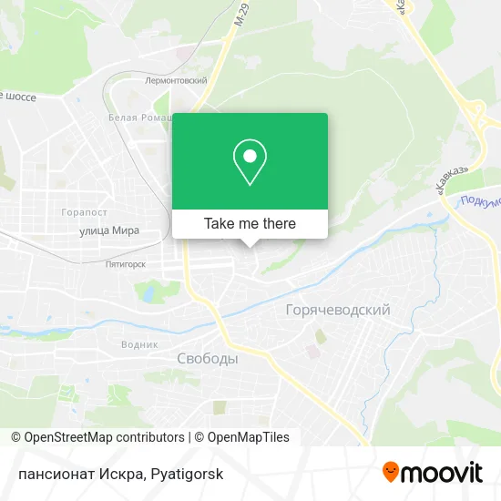 пансионат Искра map