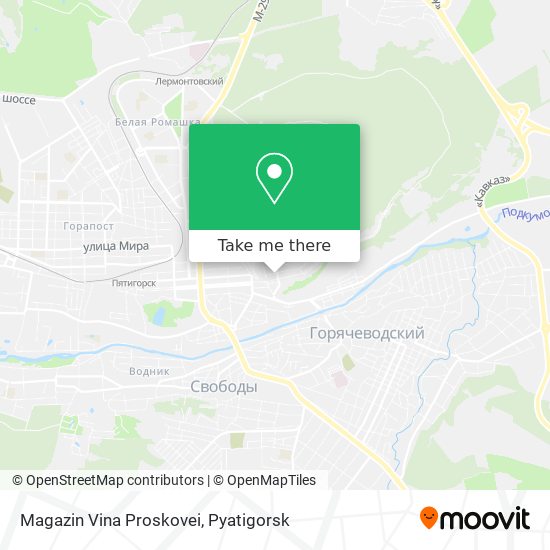 Magazin Vina Proskovei map