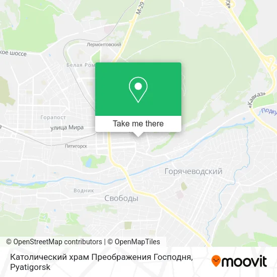 Католический храм Преображения Господня map