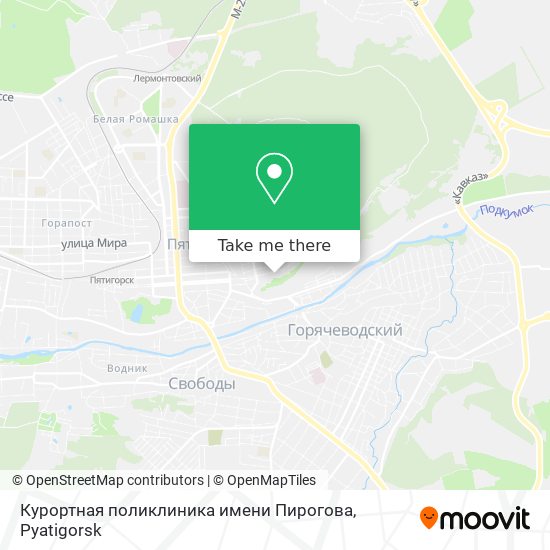 Курортная поликлиника имени Пирогова map