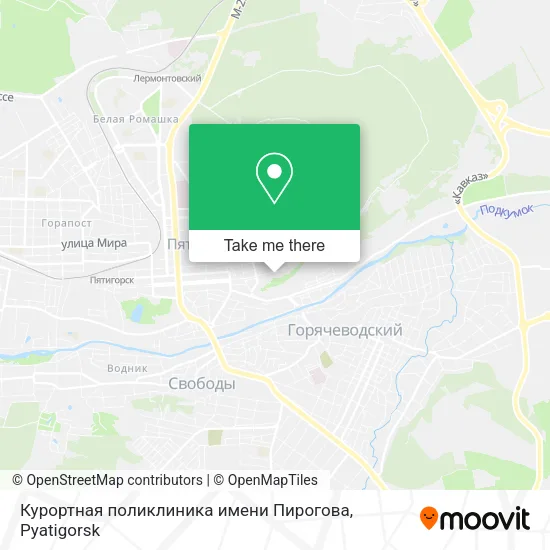 Курортная поликлиника имени Пирогова map