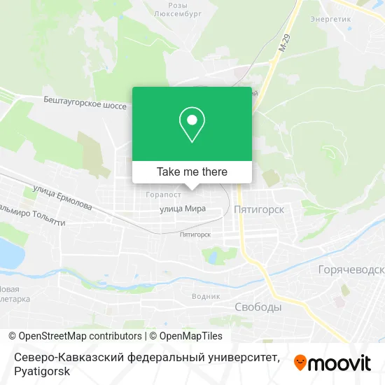 Северо-Кавказский федеральный университет map