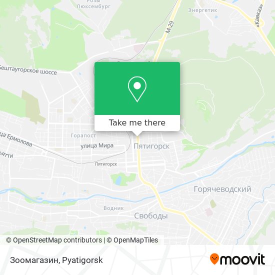 Зоомагазин map