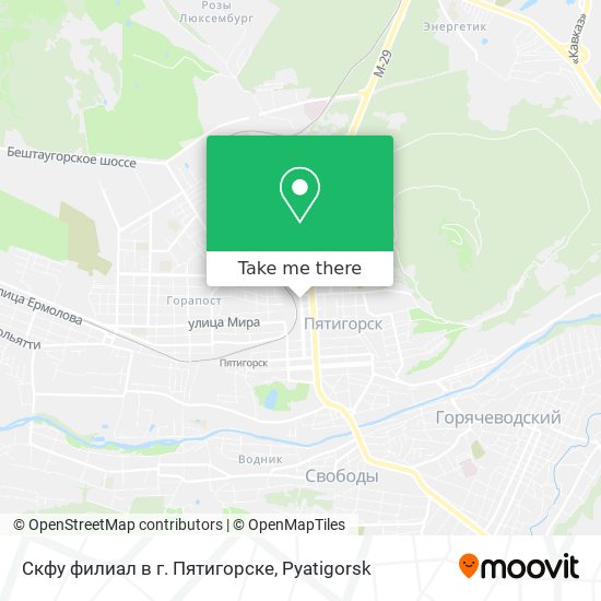 Скфу филиал в г. Пятигорске map