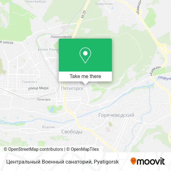 Центральный Военный санаторий map