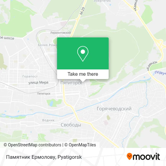 Памятник Ермолову map