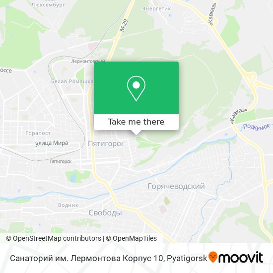 Санаторий им. Лермонтова Корпус 10 map