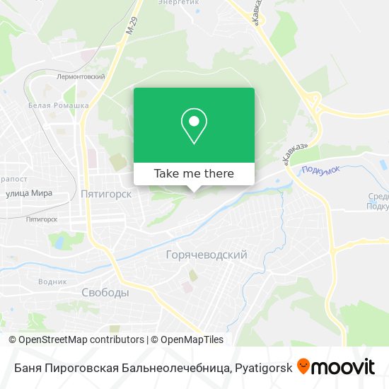 Баня Пироговская Бальнеолечебница map
