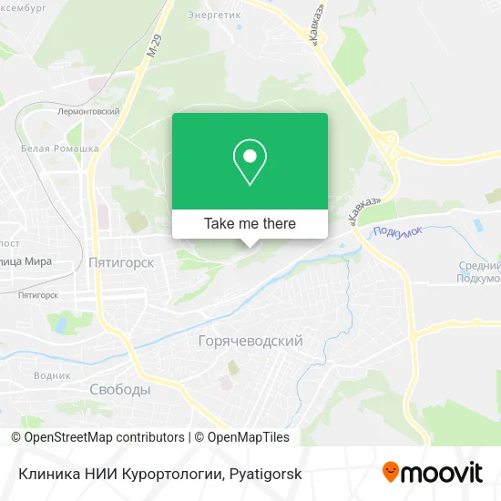 Клиника НИИ Курортологии map