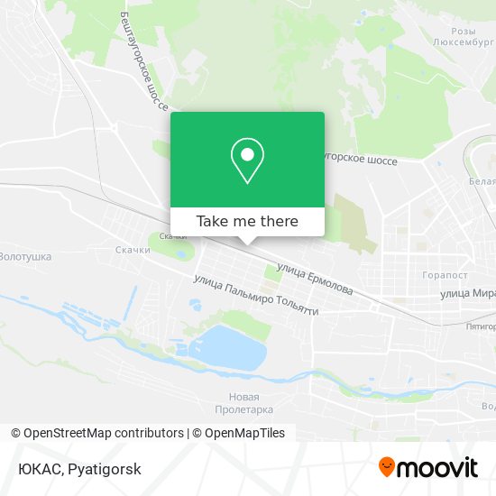 ЮКАС map
