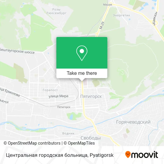 Центральная городская больница map
