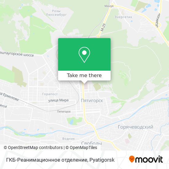 ГКБ-Реанимационное отделение map