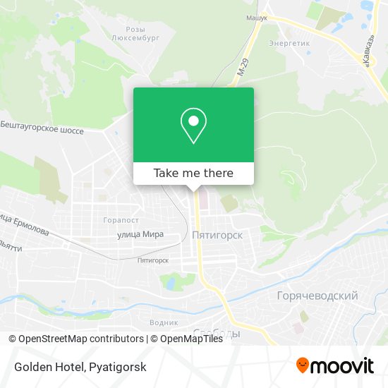 Golden Hotel map