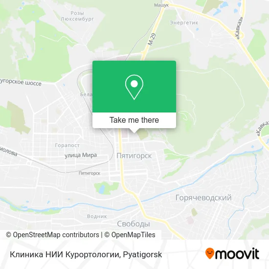 Клиника НИИ Курортологии map