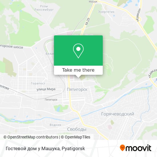 Гостевой дом у Машука map