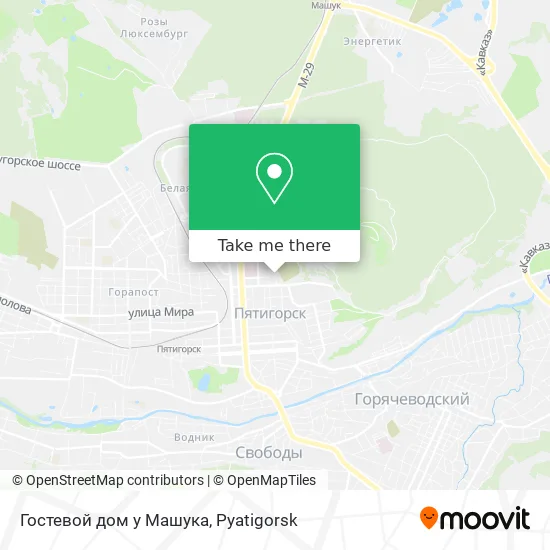 Гостевой дом у Машука map