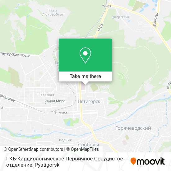 ГКБ-Кардиологическое Первичное Сосудистое отделение map