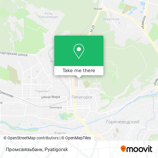 Промсвязьбанк map