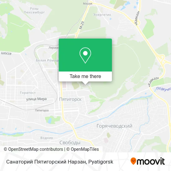 Санаторий Пятигорский Нарзан map