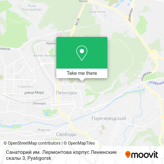 Санаторий им. Лермонтова корпус Ленинские скалы 3 map