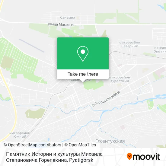 Памятник Истории и культуры Михаила Степановича Горепекина map