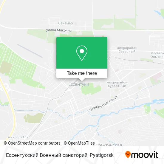 Ессентукский Военный санаторий map