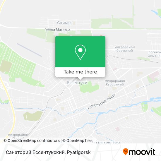 Санаторий Ессентукский map