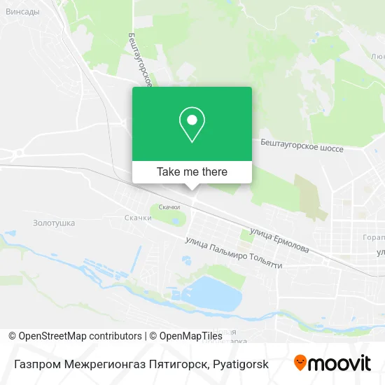 Газпром Межрегионгаз Пятигорск map